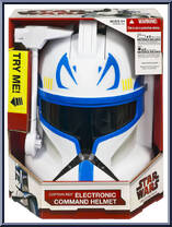 Captan Rex Electronic Command Helmet from Star Wars - Clone Wars (2008) - Role Playing manufactured by Hasbro [Front]
