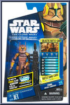 Clone Commander Jet from Star Wars - Clone Wars (2008) - Battle Game Cards manufactured by Hasbro [Front]