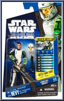 Clone Trooper Hevy (In Training Armor)  from Star Wars - Clone Wars (2008) - Battle Game Cards manufactured by Hasbro [Front]