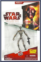 Commando Droid from Star Wars - Clone Wars (2008) - White / Red Cards manufactured by Hasbro [Front]