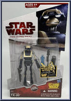Commander TX-20 from Star Wars - Clone Wars (2008) - White / Red Cards manufactured by Hasbro [Front]