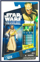 Eeth Koth from Star Wars - Clone Wars (2008) - Battle Game Cards manufactured by Hasbro [Front]