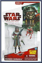 Hondo Ohnaka from Star Wars - Clone Wars (2008) - White / Red Cards manufactured by Hasbro [Front]