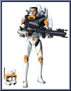 Clone Commander Cody from Star Wars - Clone Wars (2012) - Yoda Package manufactured by Hasbro [Loose]