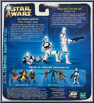 Clone Trooper Army (Yellow) from Star Wars - Clone Wars (Animated) - Army of the Republic manufactured by Hasbro [Back]