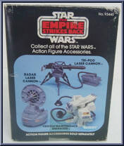 Radar Laser Cannon from Star Wars - Empire Strikes Back - Accessories manufactured by Kenner [Back]