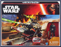 Desert Landspeeder (with Finn (Jakku)) from Star Wars - Force Awakens - Vehicles manufactured by Hasbro [Front]