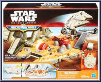 Millennium Falcon from Star Wars - Force Awakens - Micro Machines - Playsets manufactured by Hasbro [Front]
