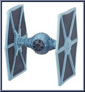 Tie Fighter (Blue) from Star Wars - Force Awakens - Micro Machines - Blind Bags - Wave 4 manufactured by Hasbro [Loose]