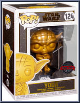 Dagobah Yoda (Gold) from Star Wars - Pop! Vinyl Figures manufactured by Funko [Front]