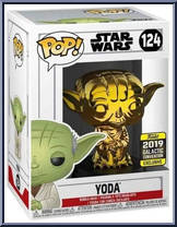 Dagobah Yoda (Gold Chrome) from Star Wars - Pop! Vinyl Figures manufactured by Funko [Front]