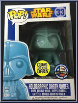 Holographic Darth Vader (Glows in the Dark) from Star Wars - Pop! Vinyl Figures manufactured by Funko [Front]