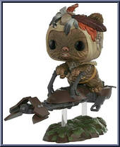 Ewok with Speeder Bike (Movie Moments) Action Figure