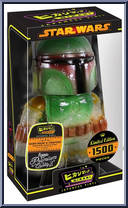 Glittered Boba Fett from Star Wars - Hikari Sofubi manufactured by Funko [Front]