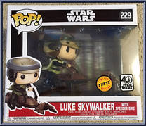 Luke Skywalker with Speeder Bike (Chase Limited Edition) from Star Wars - Pop! Vinyl Figures manufactured by Funko [Front]