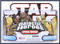 Chewbacca / Disassembled C-3PO from Star Wars - Galactic Heroes - Wave 11 manufactured by Hasbro [Front]