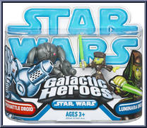Super Battle Droid / Luminara Unduli from Star Wars - Galactic Heroes - Wave 20 manufactured by Hasbro [Front]