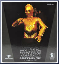 C-3PO & Babu Frik (Rise of Skywalker) from Star Wars - Mini-Busts manufactured by Gentle Giant [Front]