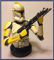 Clone Trooper Commander (Yellow) (Deluxe) from Star Wars - Mini-Busts manufactured by Gentle Giant [Loose]