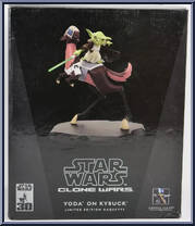 Yoda on Kybuck (Clone Wars) from Star Wars - Maquettes manufactured by Gentle Giant [Front]