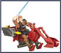 Jedi Speeder & Anakin Skywalker from Star Wars - Hero Mashers - Vehicles manufactured by Hasbro [Loose]