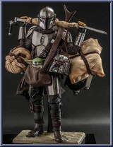 Mandalorian and Grogu (Deluxe) from Star Wars - Mandalorian manufactured by Hot Toys [Front]