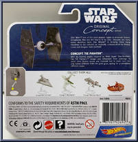Concept TIE Fighter from Star Wars - Hot Wheels Starships - Concept Series manufactured by Mattel [Back]