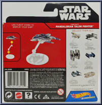 Fenn Rau's Mandalorian Fighter from Star Wars - Hot Wheels Starships - Rogue One manufactured by Mattel [Back]