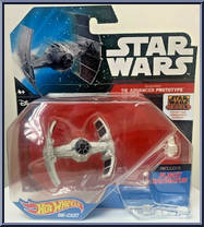 Inquisitor's TIE Advanced Prototype from Star Wars - Hot Wheels Starships - Black Card / White Letters manufactured by Mattel [Front]