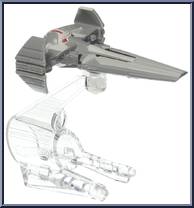 Sith Infiltrator from Star Wars - Hot Wheels Starships - Black Card / White Letters manufactured by Mattel [Loose]