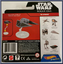 TIE Striker from Star Wars - Hot Wheels Starships - Rogue One manufactured by Mattel [Back]
