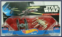 Tie Fighter vs. X-Wing Fighter Red Two from Star Wars - Hot Wheels Starships - 2-Packs manufactured by Mattel [Front]
