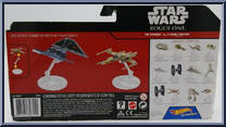Tie Striker vs. X-Wing Fighter Red Five from Star Wars - Hot Wheels Starships - 2-Packs manufactured by Mattel [Back]