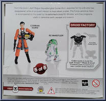Corran Horn / R2 Whistler from Star Wars - Legacy Collection - Wal-Mart - Dark Trooper manufactured by Hasbro [Back]