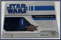 Disturbance in the Force from Star Wars - Legacy Collection - Exclusives manufactured by Hasbro [Back]