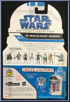 Mon Calamari Warrior from Star Wars - Legacy Collection - Blue / White Cards manufactured by Hasbro [Back]
