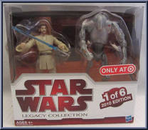 Obi-Wan Kenobi & Super Battle Droid from Star Wars - Legacy Collection - Geonosis Battle Arena manufactured by Hasbro [Front]