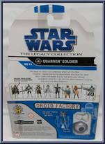 Quarren Soldier from Star Wars - Legacy Collection - Blue / White Cards manufactured by Hasbro [Back]