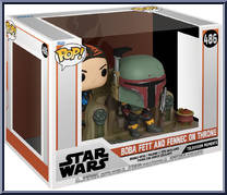 Boba Fett and Fennec on Throne from Star Wars - Mandalorian - Pop! Vinyl Figures manufactured by Funko [Front]