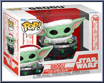 Grogu (Pram / Santa Hat) from Star Wars - Mandalorian - Pop! Vinyl Figures manufactured by Funko [Front]