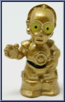C-3PO from Star Wars - Micro Force - Blind Bags - Series 1 manufactured by Hasbro [Loose]