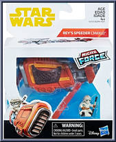 Rey's Speeder (Jakku) from Star Wars - Micro Force - Vehicles manufactured by Hasbro [Front]