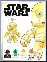C-3PO from Star Wars - Mighty Muggs - Series 2 manufactured by Hasbro [Back]