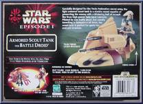 Armored Scout Tank (with Battle Droid) from Star Wars - Phantom Menace - Vehicles manufactured by Hasbro [Back]