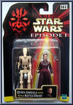 Queen Amidala (with Battle Droid) from Star Wars - Phantom Menace - Foreign Exclusive manufactured by Hasbro [Front]