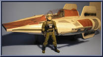 A-Wing Fighter from Star Wars - Power of the Force II - Vehicles manufactured by Kenner [Loose]
