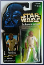 Admiral Ackbar from Star Wars - Power of the Force II - Green Card manufactured by Kenner [Front]