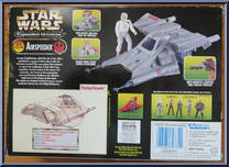 Airspeeder (with Airspeeder Pilot) from Star Wars - Power of the Force II - Expanded Universe manufactured by Kenner [Back]