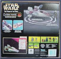 A-Wing Fighter from Star Wars - Power of the Force II - Vehicles manufactured by Kenner [Back]