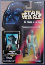 Greedo from Star Wars - Power of the Force II - Red Card manufactured by Kenner [Front]